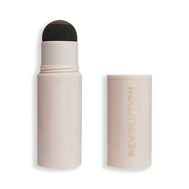 Revolution Brow Powder Stamp & Stencil Kit Medium Brown
