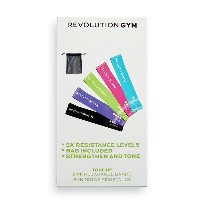 Revolution Gym Tone up Pack of 5 Resistance Bands