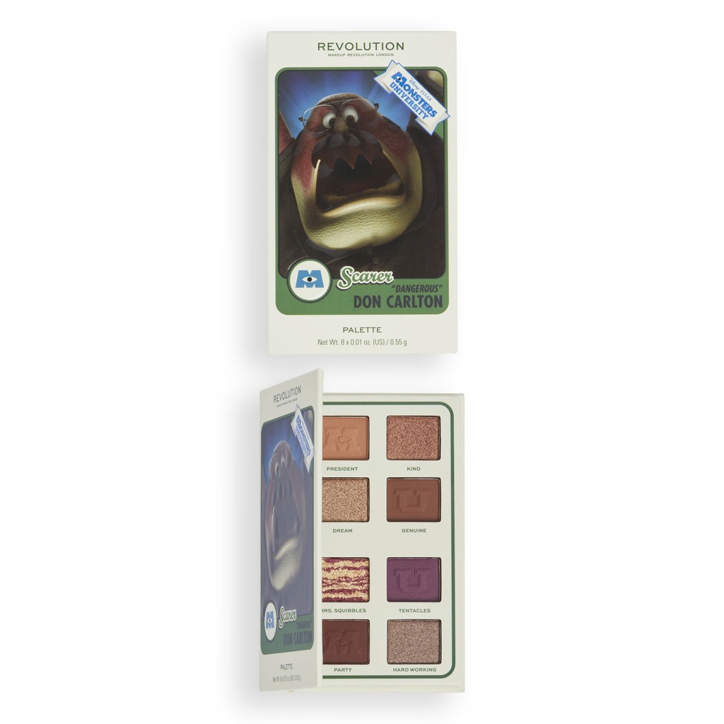 Revolution x Monsters University Don Carlton Scare Card Palette