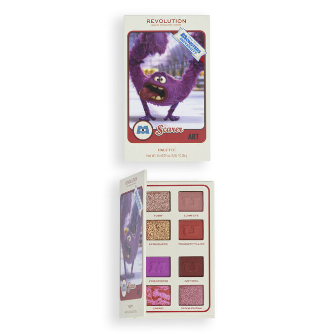 Revolution x Monsters University Art Scare Card Palette