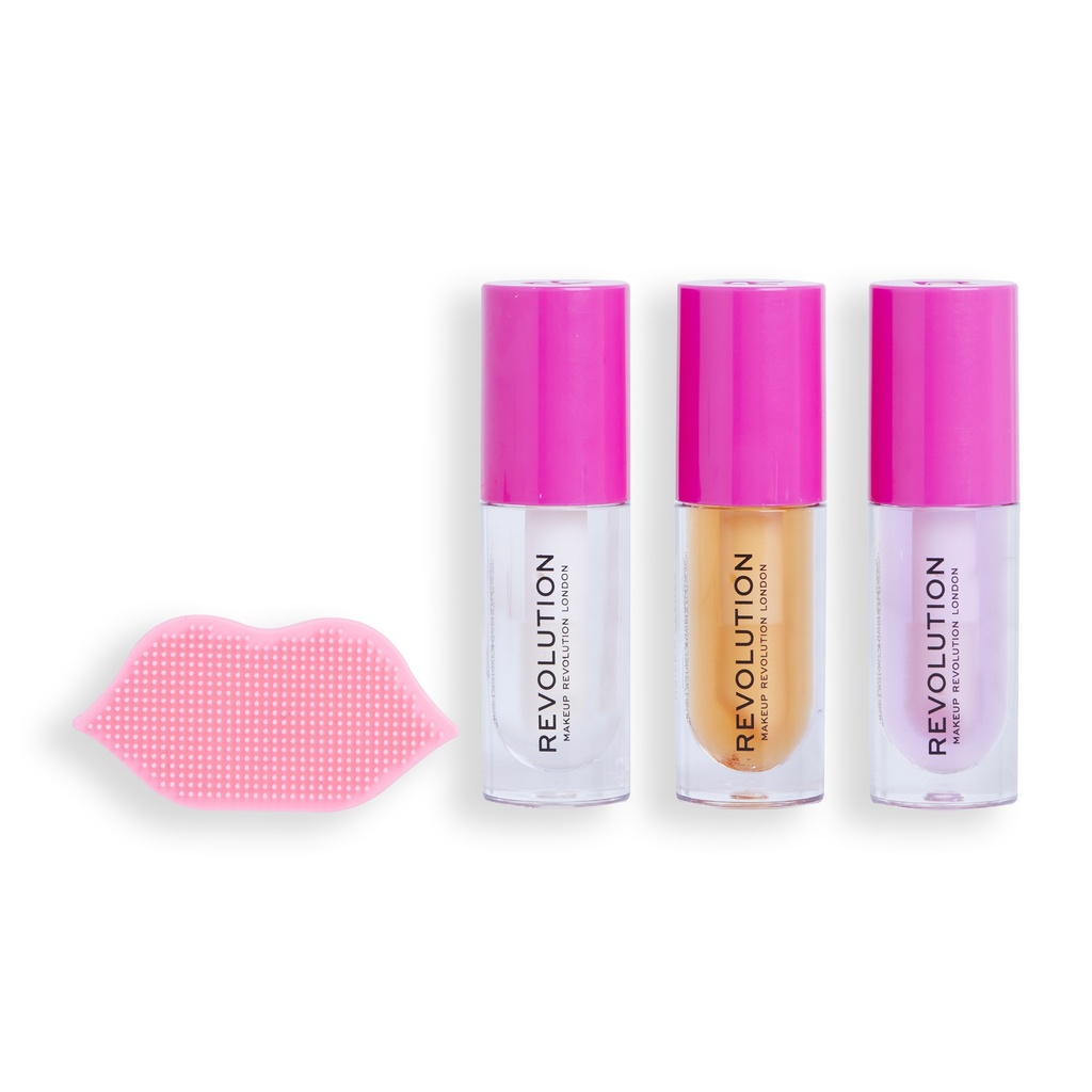 Revolution Kiss & Go Glaze Lip Care Gift Set