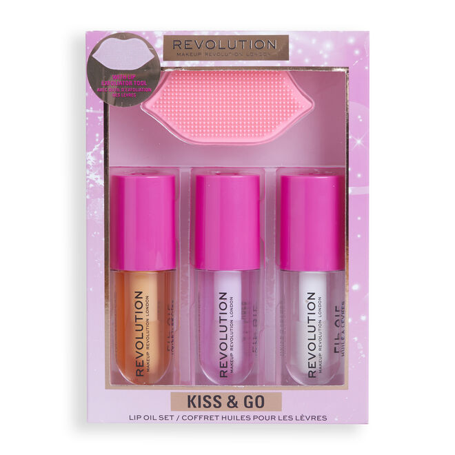 Revolution Kiss & Go Glaze Lip Care Gift Set
