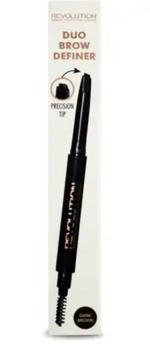 Revolution Duo Brow Definer Pencil Dark Brown