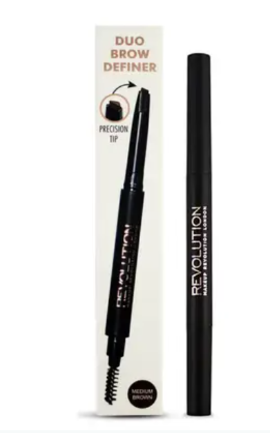 Revolution Duo Brow Definer Pencil Medium Brown