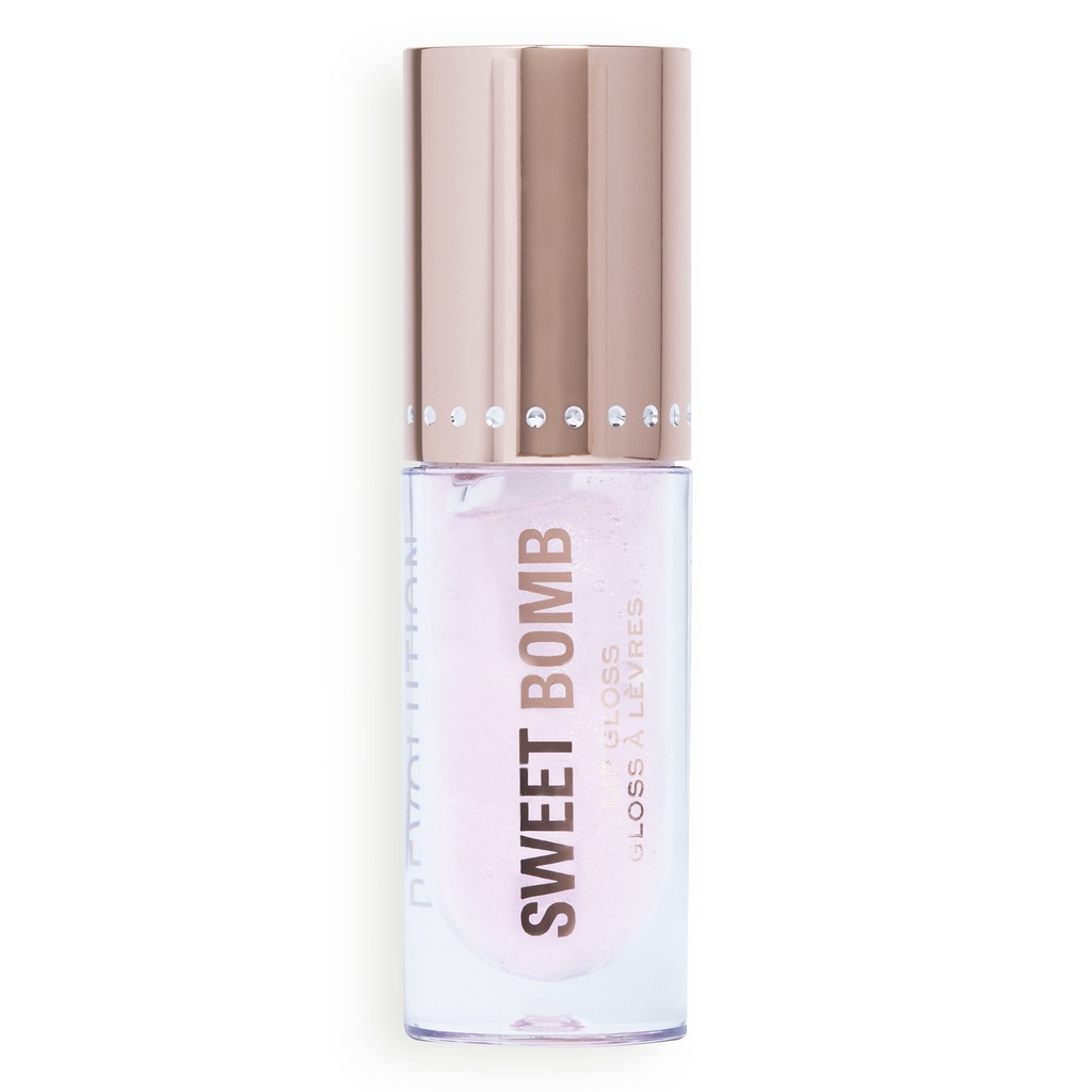 Revolution Y2K Baby Sweet Bomb Lip Gloss Candyfloss Pink Glitter