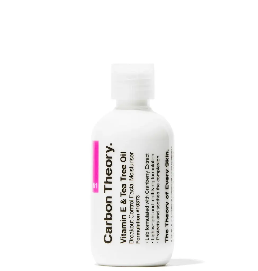 Carbon Theory Vitamin E & Tea Tree Oil Breakout Control Facial Moisturiser 