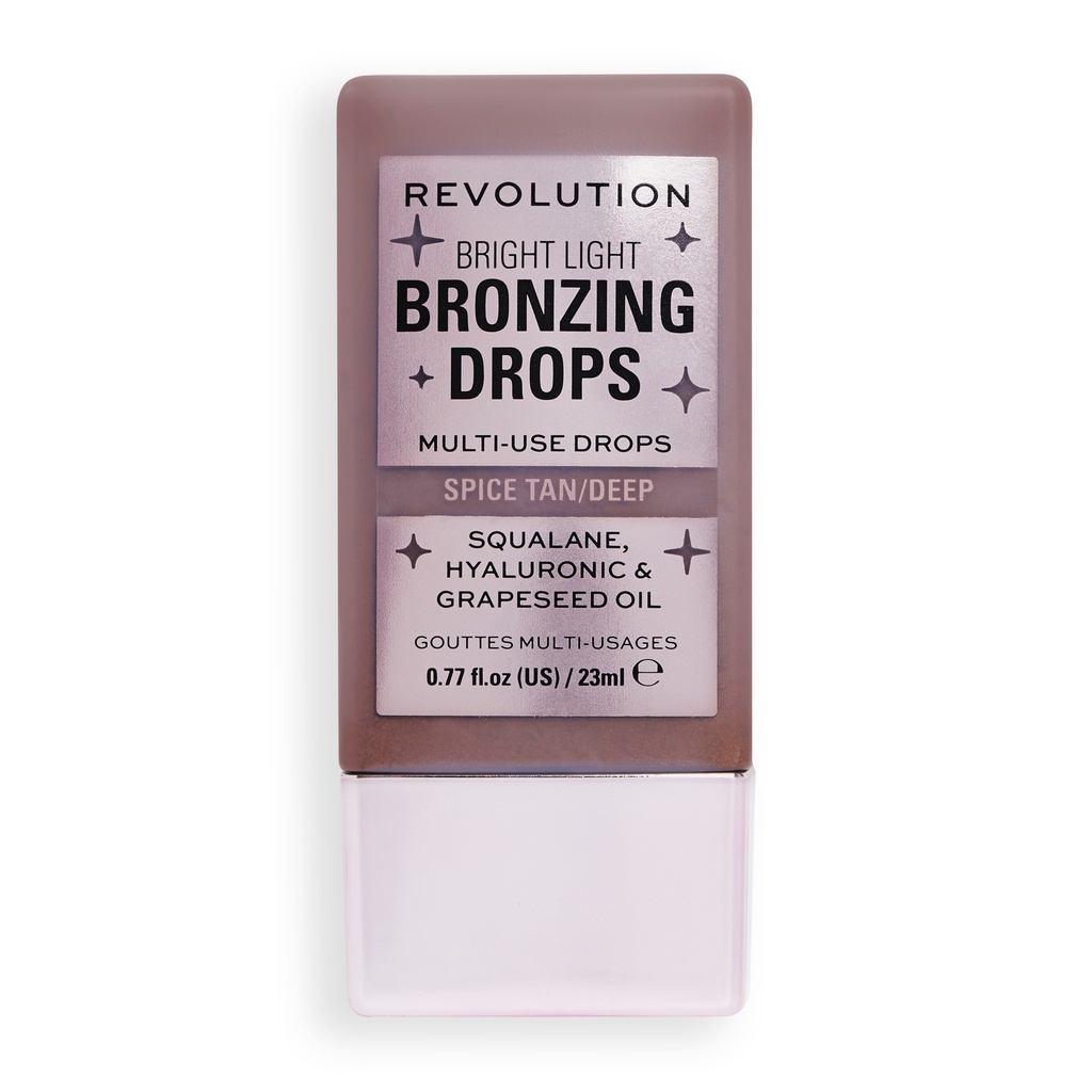 Revolution Bright Light Bronzing Drops Deep Bronze Spice