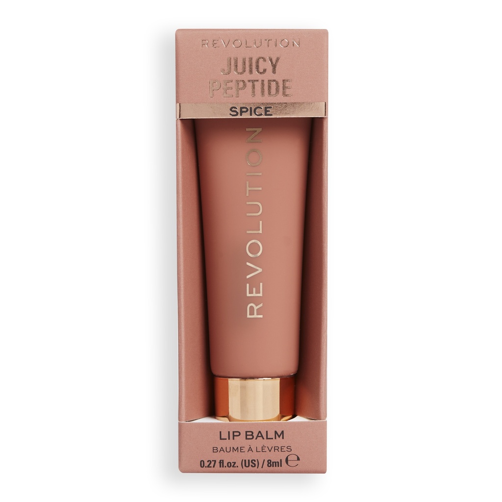 Revolution Juicy Peptide Lip Balm Nude Spice