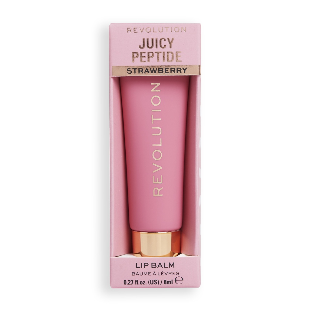 Revolution Juicy Peptide Lip Balm Pink Strawberry