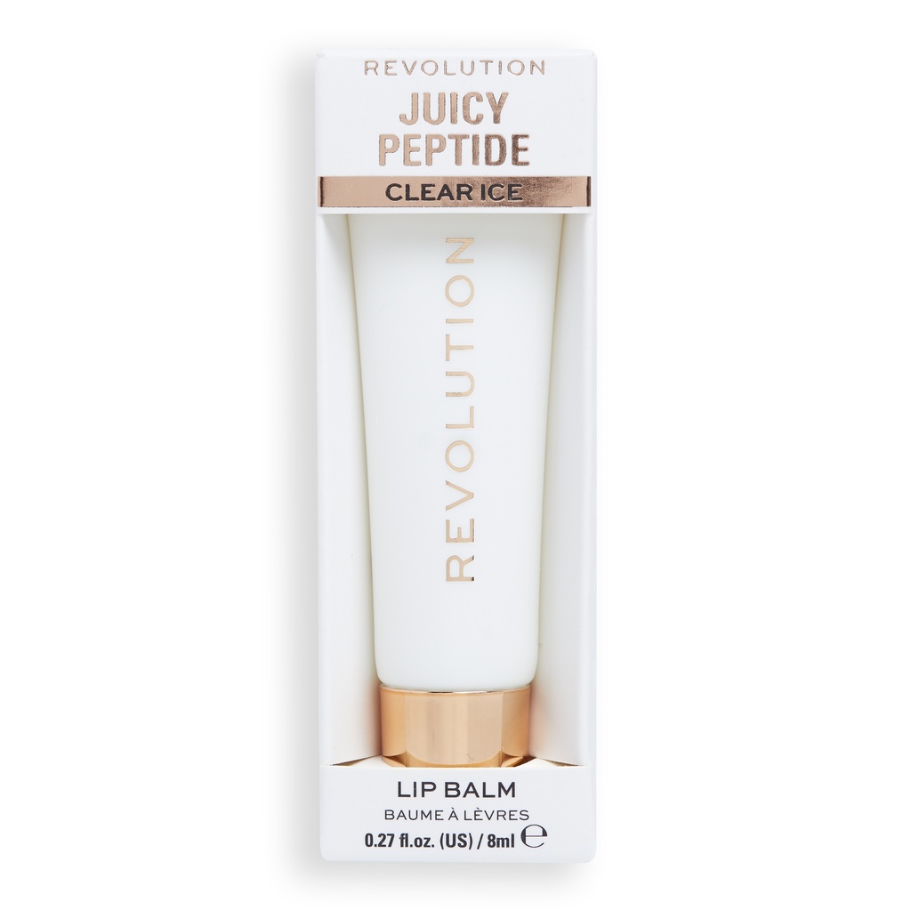 Revolution Juicy Peptide Lip Balm Clear Ice