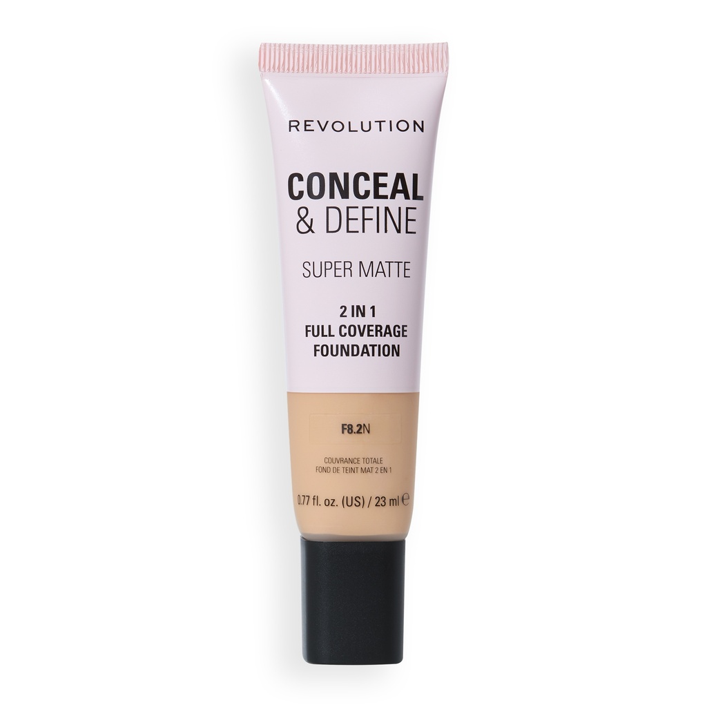Revolution Conceal & Define Full Cover Tube Foundation F8.2N