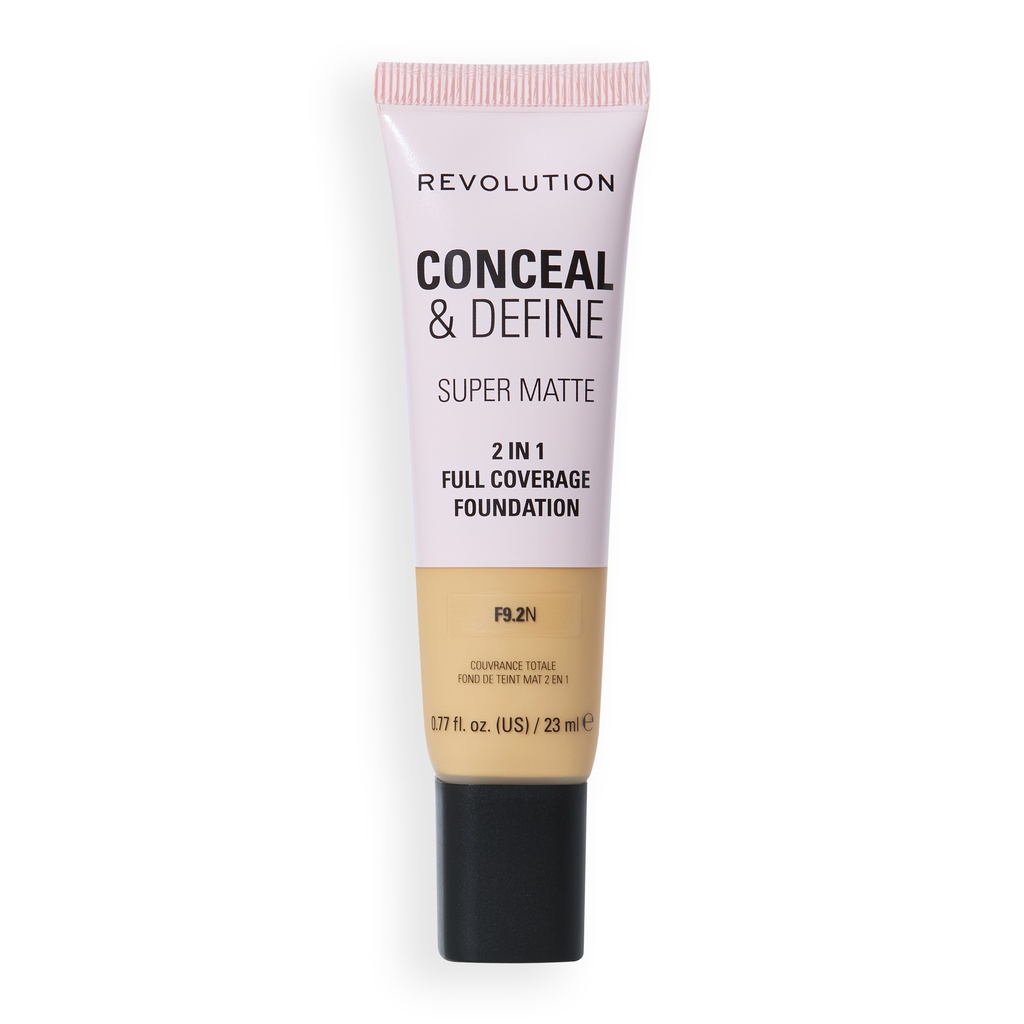 Revolution Conceal & Define Full Cover Tube Foundation F9.2N