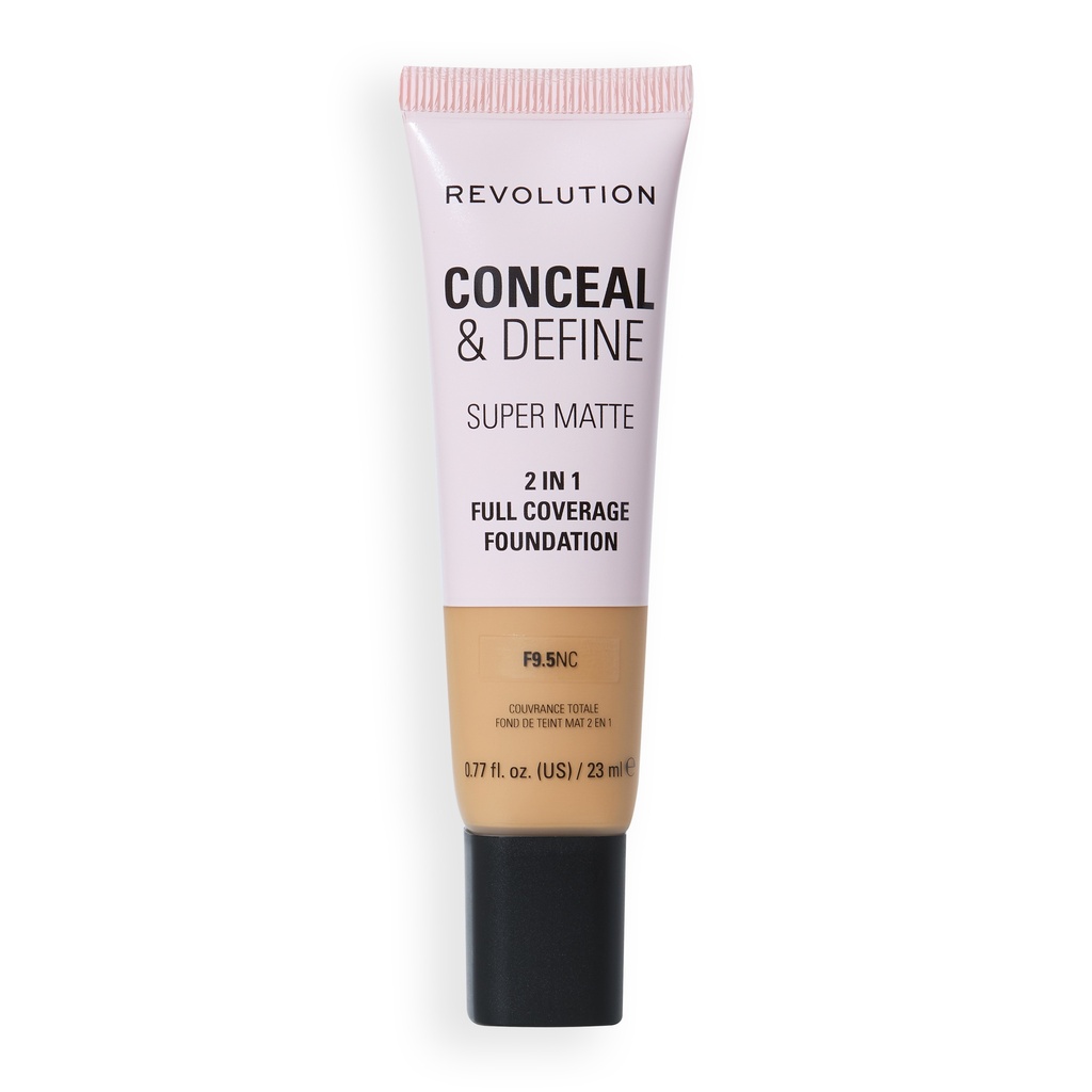 Revolution Conceal & Define Full Cover Tube Foundation F9.5NC