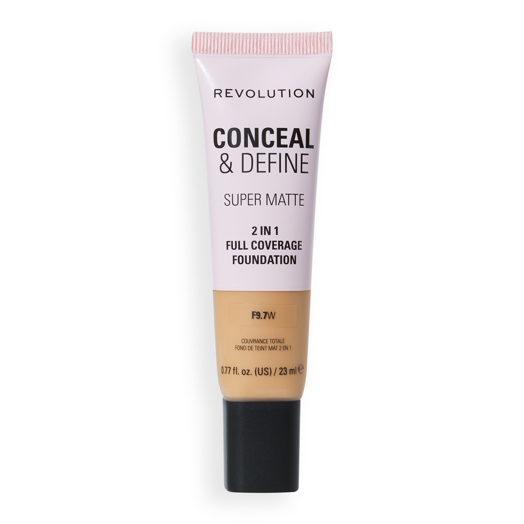 Revolution Conceal & Define Full Cover Tube Foundation F9.7W