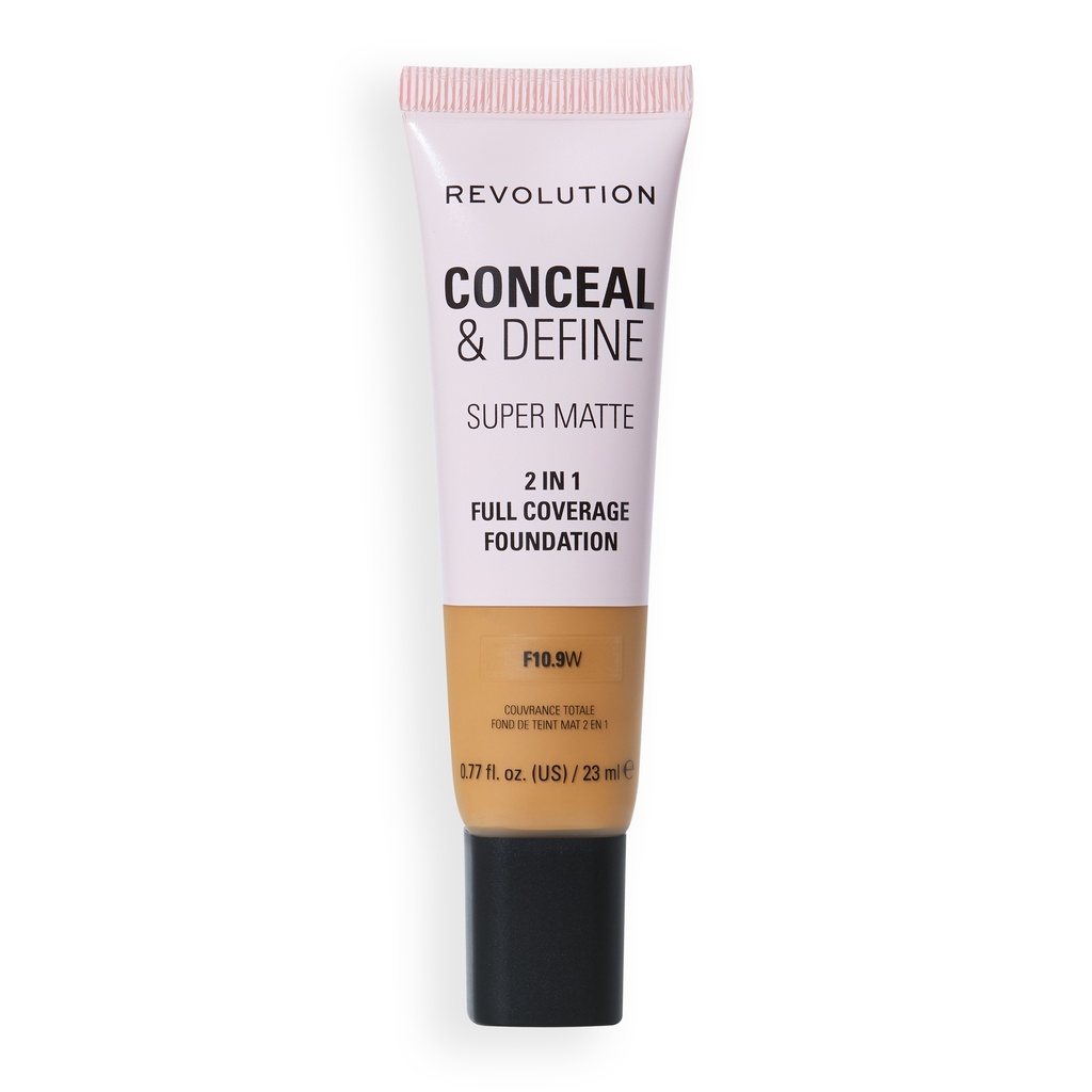 Revolution Conceal & Define Full Cover Tube Foundation F10.9W