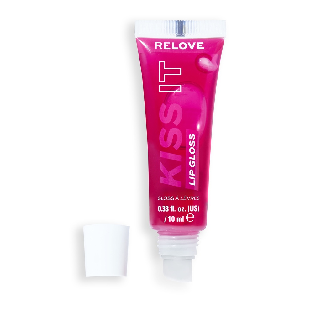 Revolution Relove Kiss It Lip Gloss Raspberry Pink