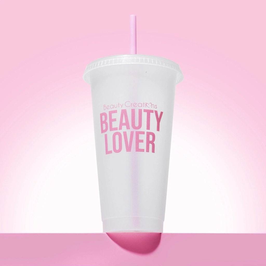 Beauty Creations Clear Cup & Straw Goal Getter