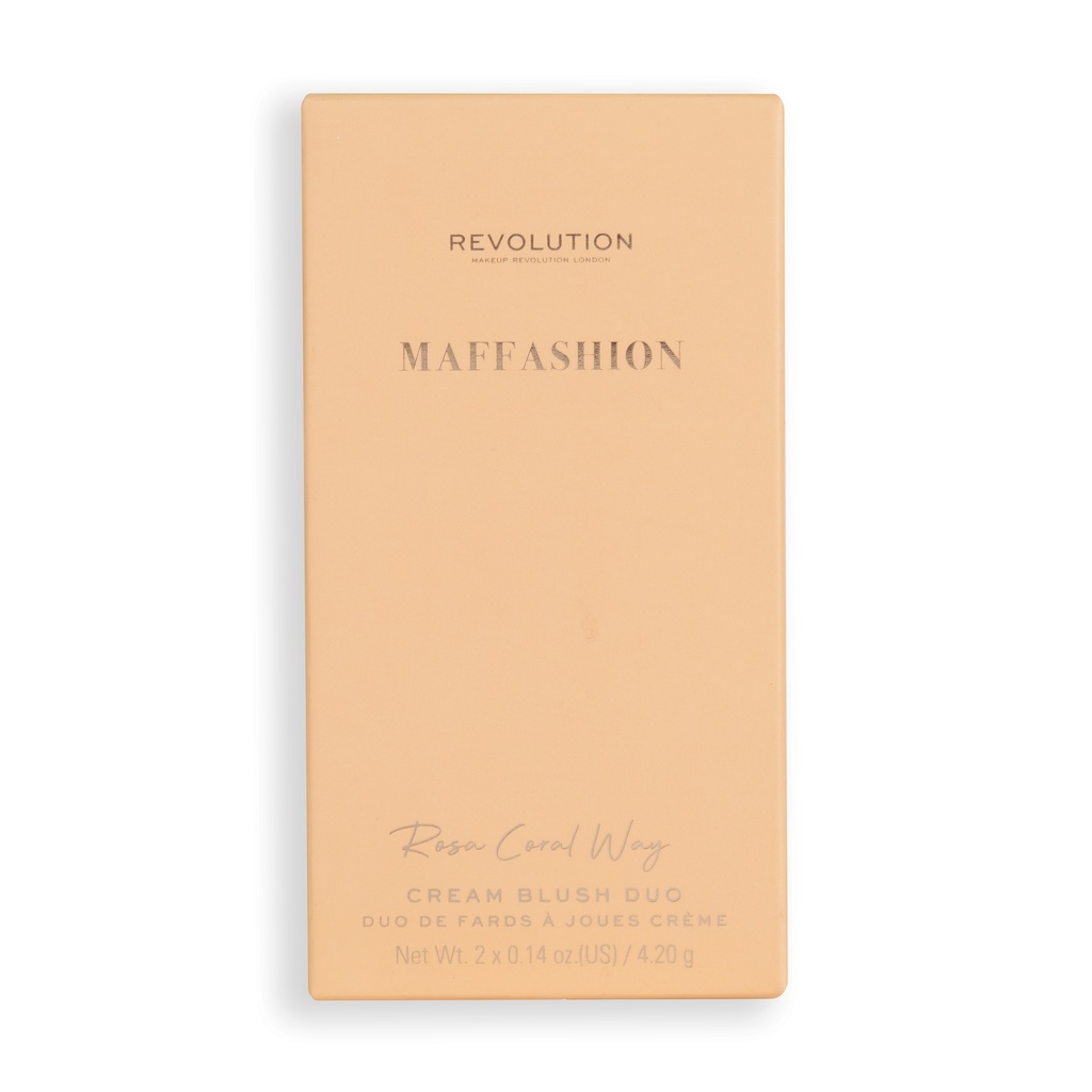 Revolution X Maffashion Cream Blush Duo Rosa Coral Way