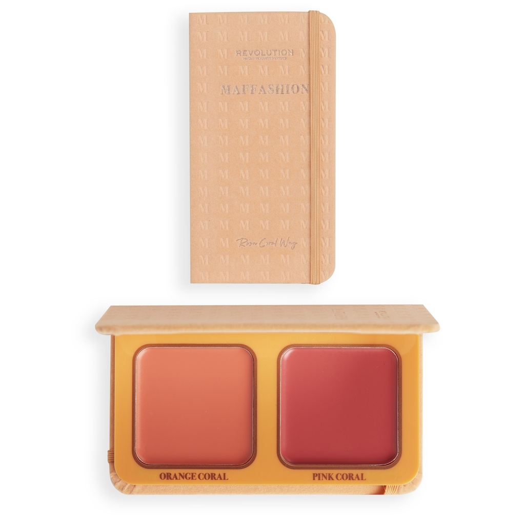 Revolution X Maffashion Cream Blush Duo Rosa Coral Way