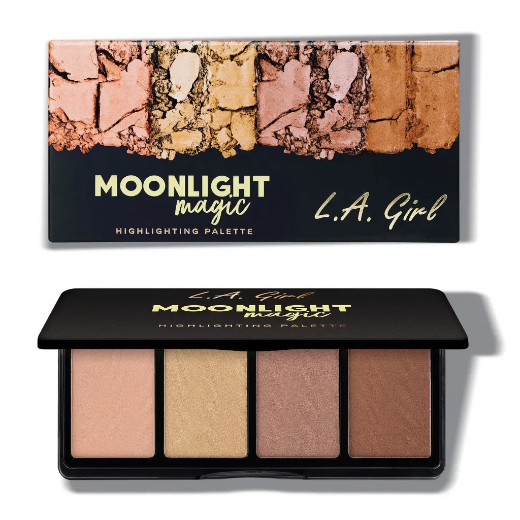 L.A. Girl Fanatic Blush & Highlighter Palette Moonlight Magic 