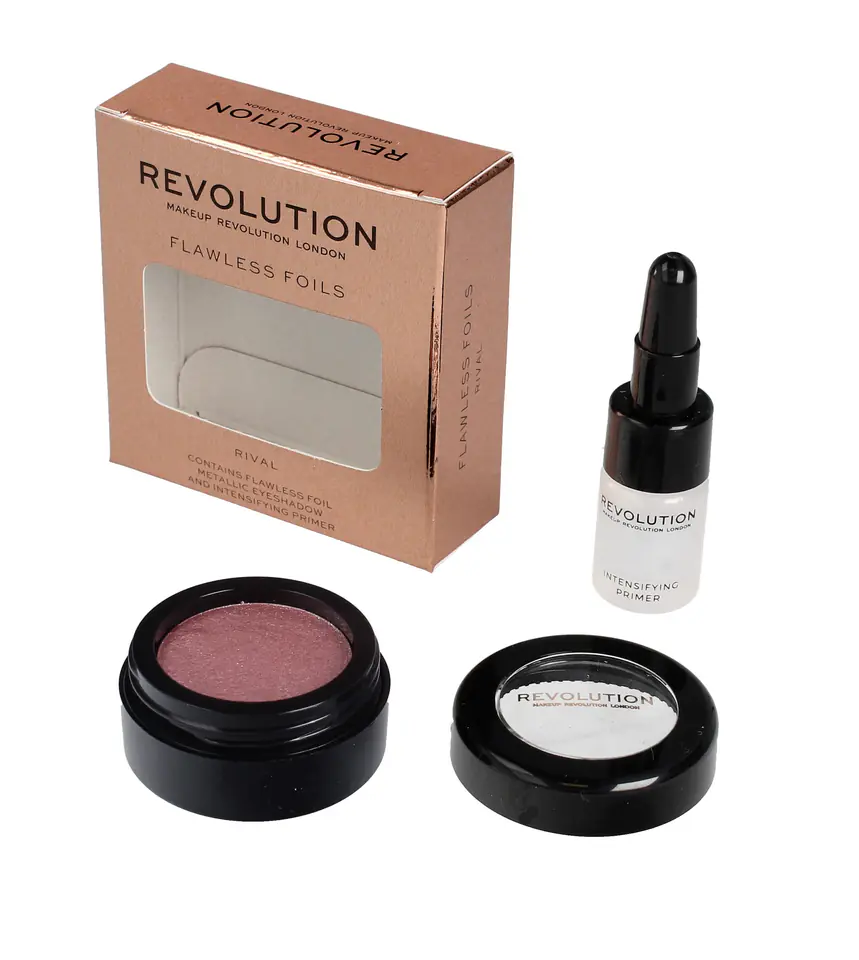 Makeup Revolution Flawless Foils Eye Shadow Metallic+Base Rival 