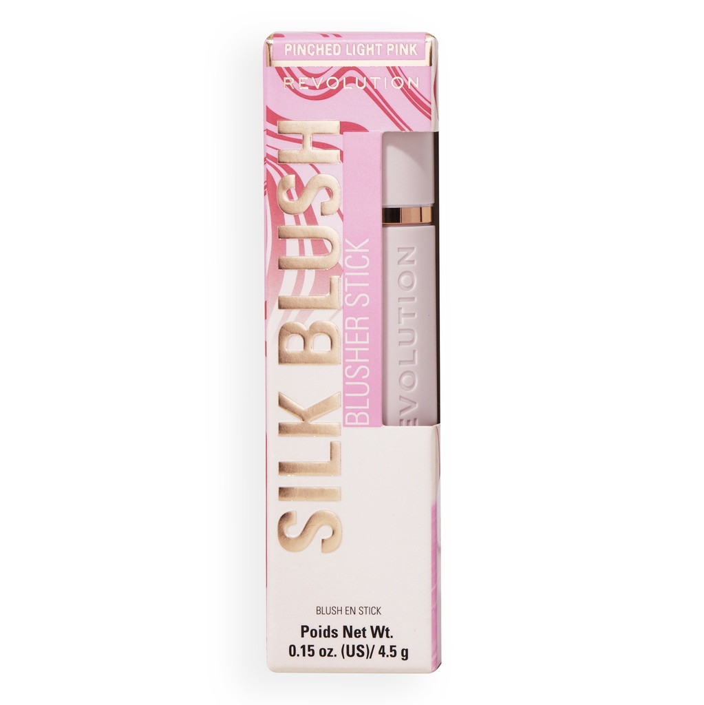 Revolution Skin Silk Marble Blush Stick Pinched Light Pink