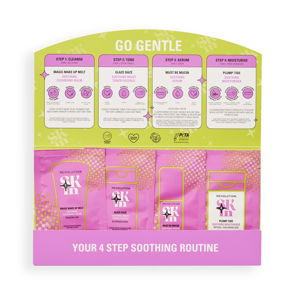 [400144] Revolution Skin Go Gentle Routine Sachet Sample (GWP)
