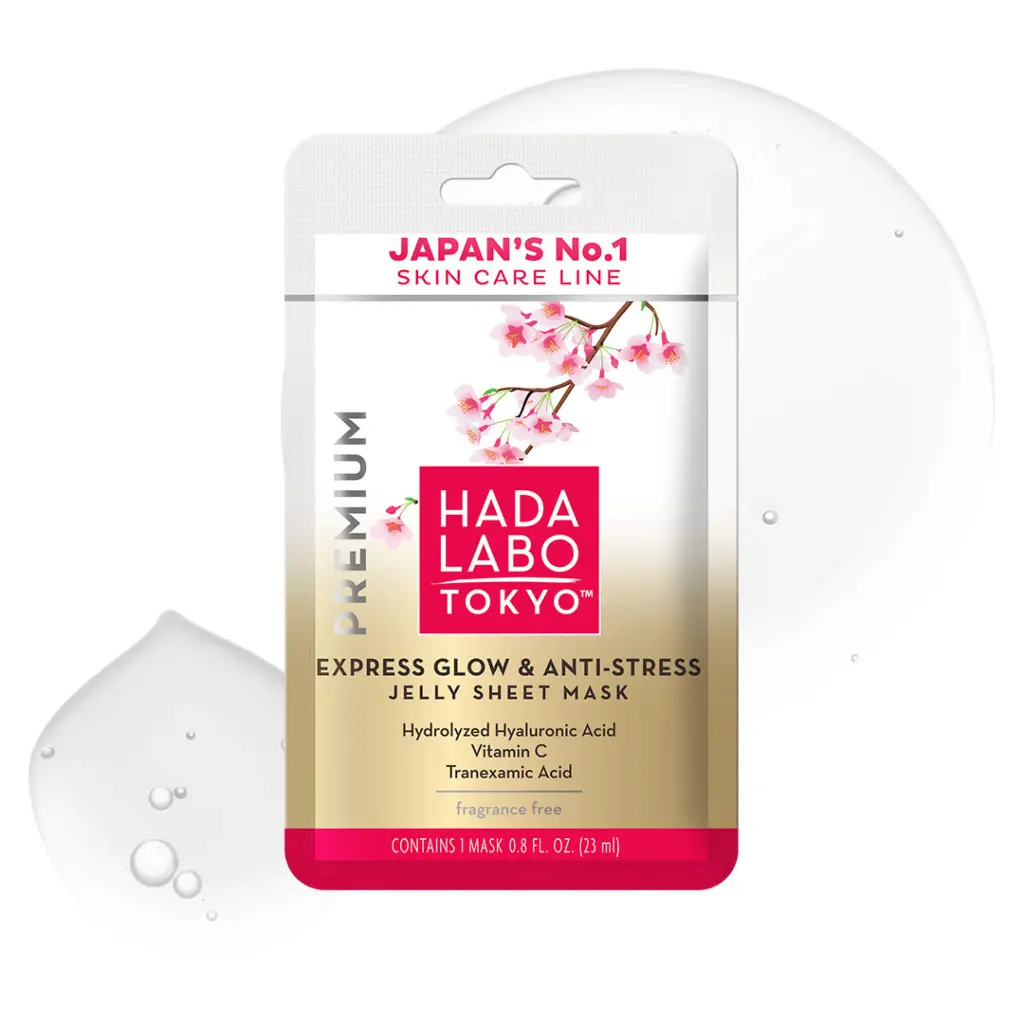 Hada Labo Tokyo Express Glow & Anti Stress Jelly Sheet Mask-20 ml