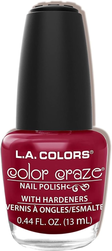 L.A. COLORS Nail Lacquer Berry Red