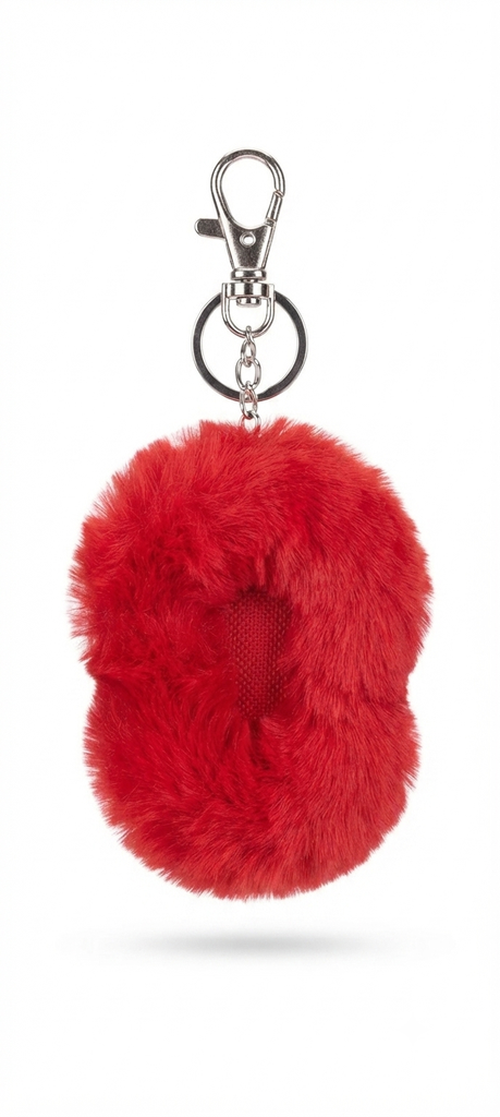 (KR) TIRTIR_(GWP2) Mini Cushion Exclusive Keyring (Red Fur Keyring) 