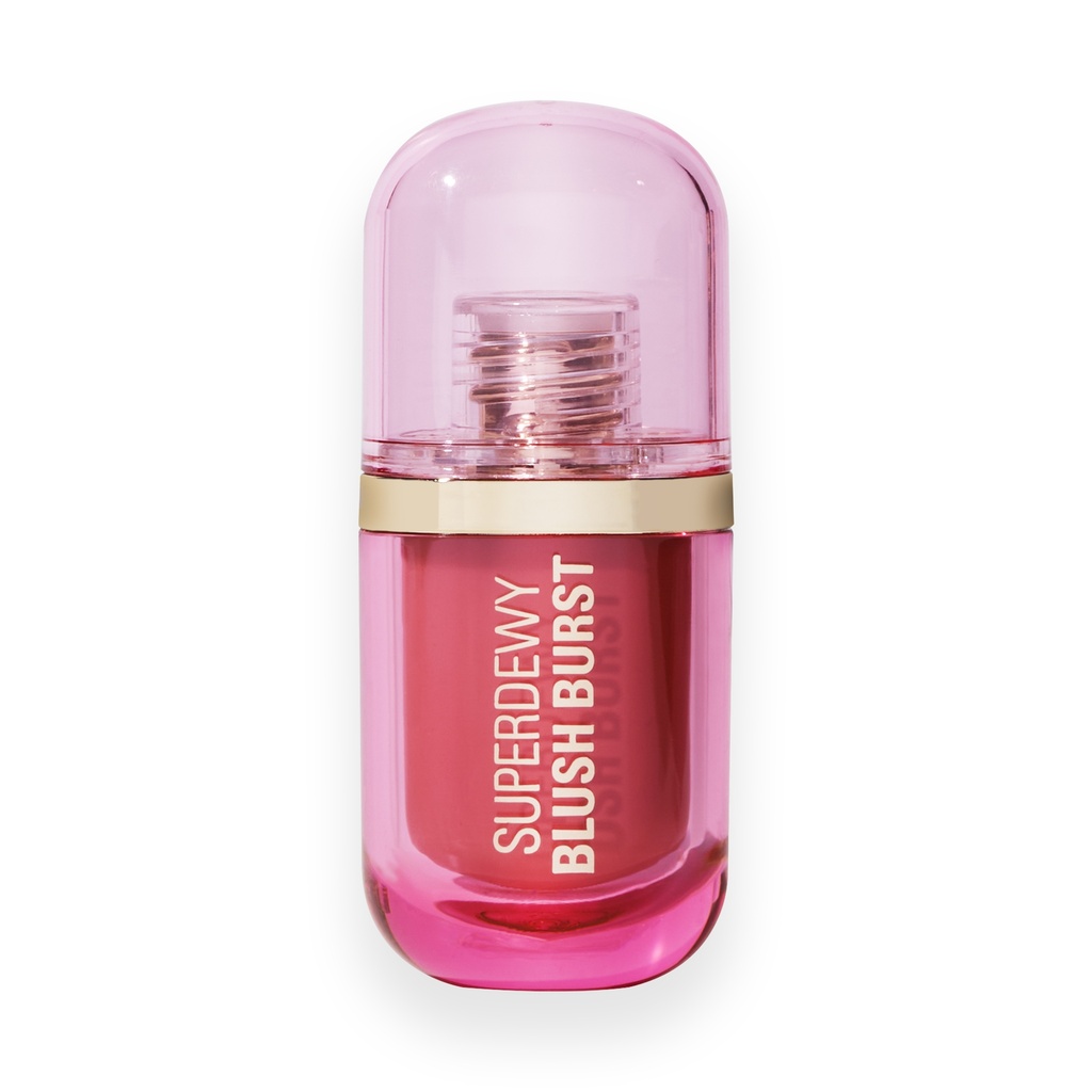 Revolution Superdewy Liquid Blush Burst Strawberry Milkshake Cool Pink