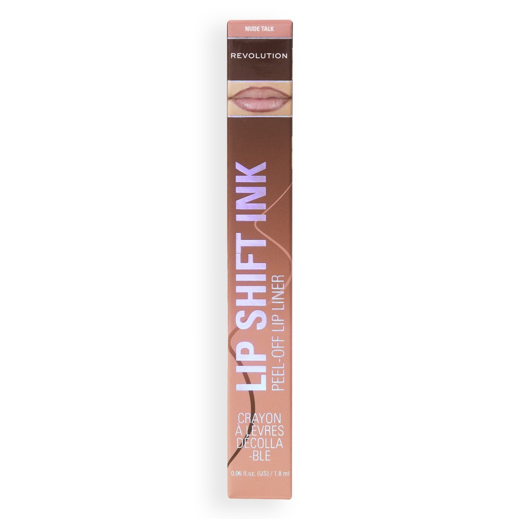 Revolution Lip Shift Ink Peel Off Lipliner Stain Nude Talk