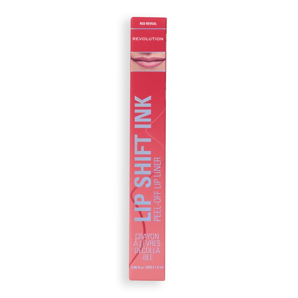 Revolution Lip Shift Ink Peel Off Lipliner Stain Red Reveal
