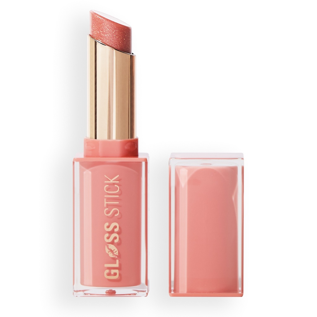 Revolution Pout Lip Gloss Stick Shimmer Peach Sorbet Nude