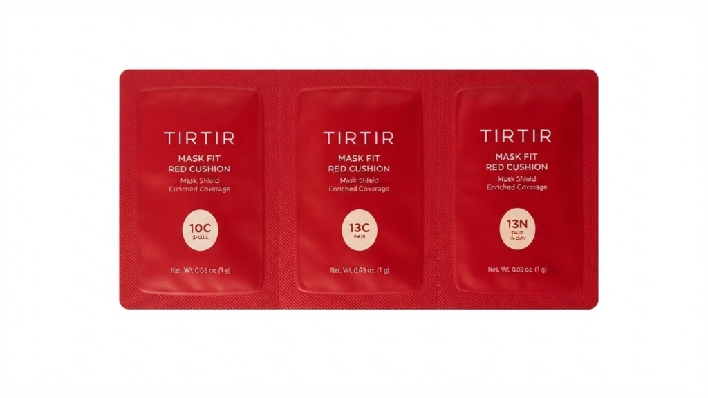 TIRTIR MASK FIT RED CUSHION 3 SHADE TRIAL KIT 1g*3EA(10C, 13C, 13N)