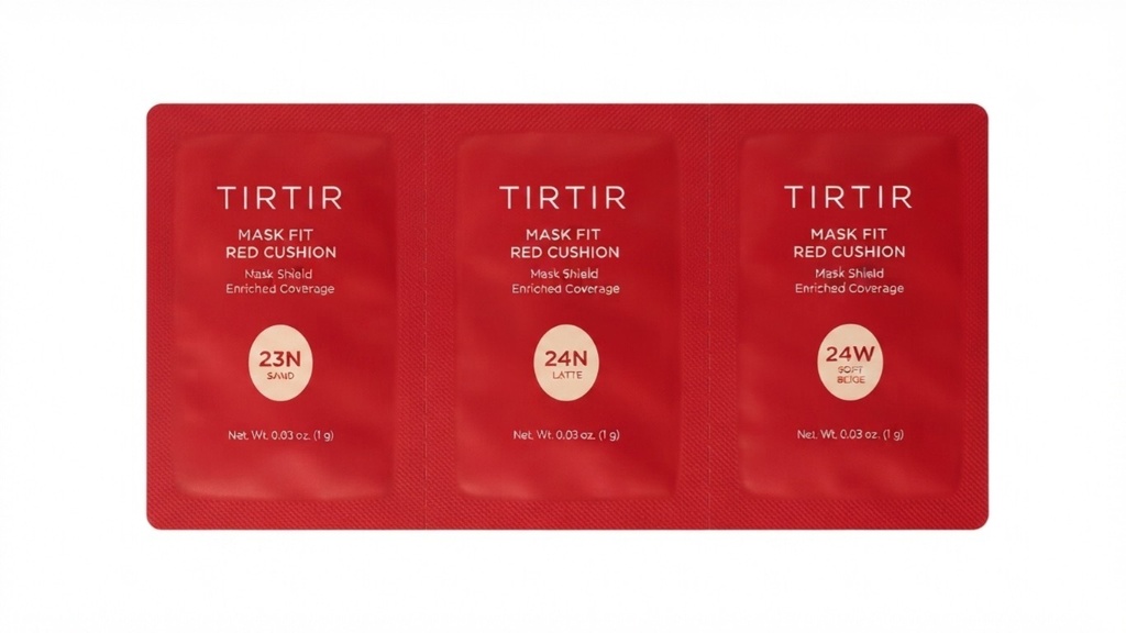 TIRTIR MASK FIT RED CUSHION 3 SHADE TRIAL KIT 1g*3EA(23N, 24N, 24W)