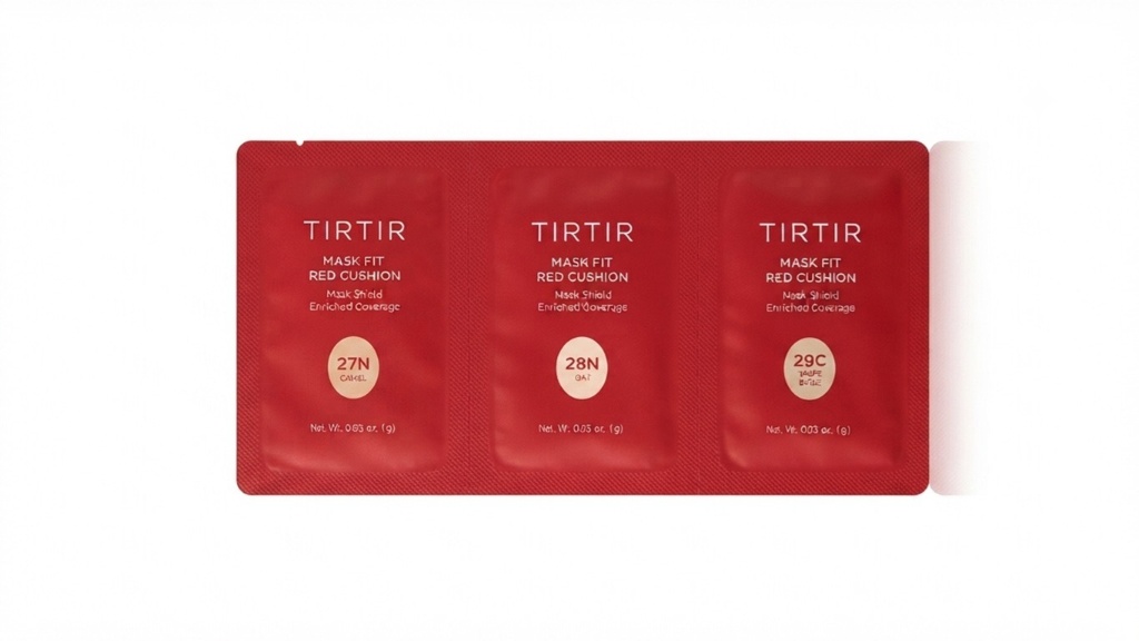 TIRTIR MASK FIT RED CUSHION 3 SHADE TRIAL KIT 1g*3EA(27N, 28N, 29C)