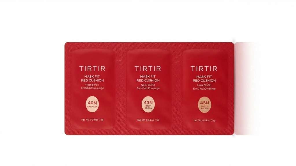 TIRTIR MASK FIT RED CUSHION 3 SHADE TRIAL KIT 1g*3EA(40N, 43N, 45N)