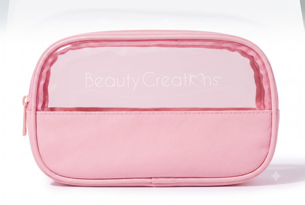 [BCCPB2 NEW*CLEAR SMALL PINK BAG] BC NEW** CLEAR COSMETIC BAG   (GWP)