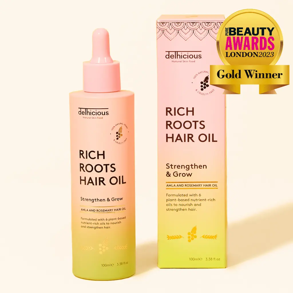 Delhicious Rich Roots Hair & Scalp Oil - Amla & Rosemary (50ml)