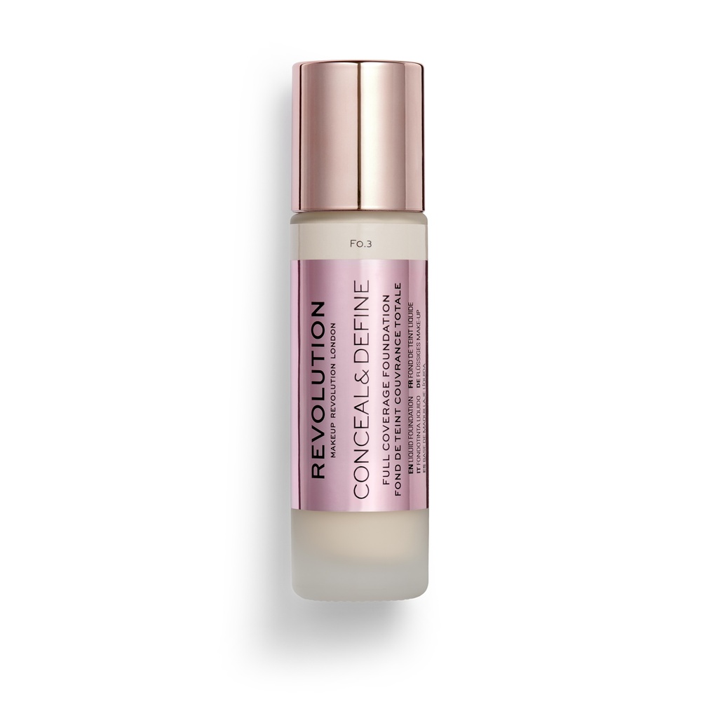 Revolution Conceal & Define Foundation F0.3