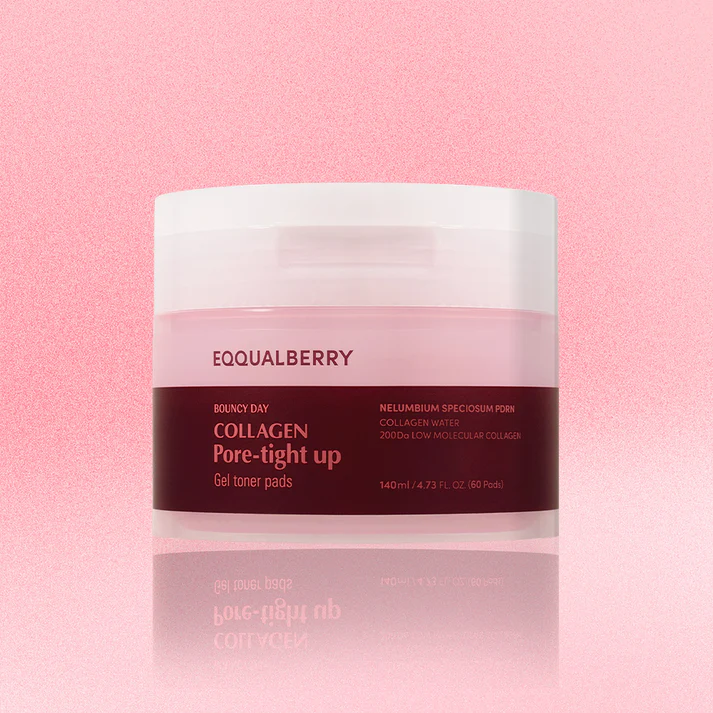 [Eqqualberry] Collagen Pore-Tight Up Gel Toner Pads 140Ml | 60Pads