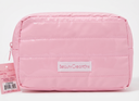 [PCB1] BEAUTY CREATIONS PUFF COSMETICS BAG PINK COLOR  (GWP)