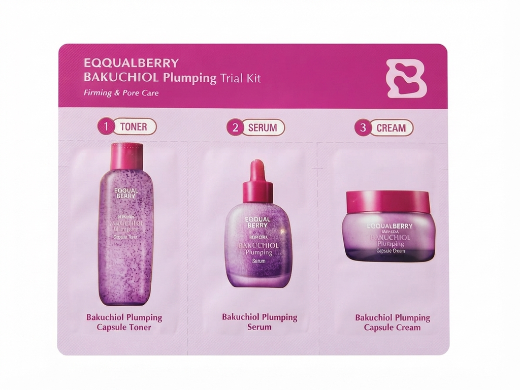 [8809875458402] Eqqualberry BAKUCHIOL Plumping Trial Kit (GWP)