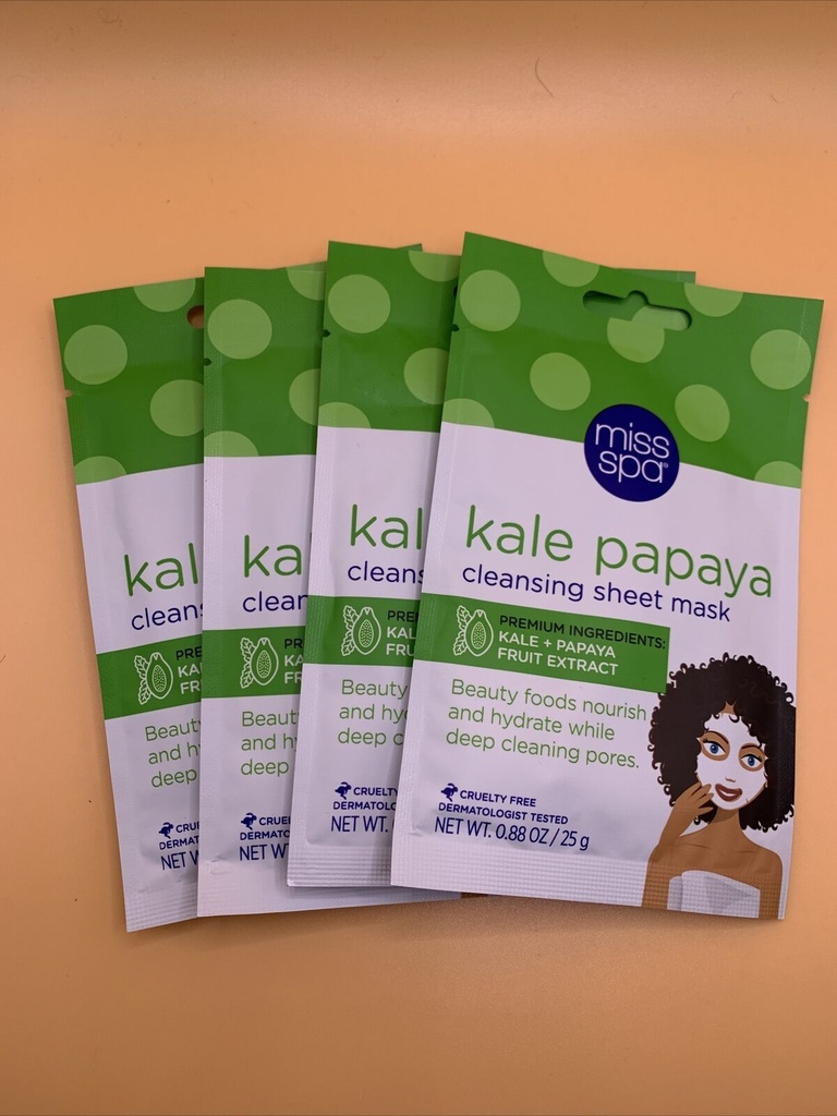 KALE PAPAYA CLEANSING SHEET MASK *NEW