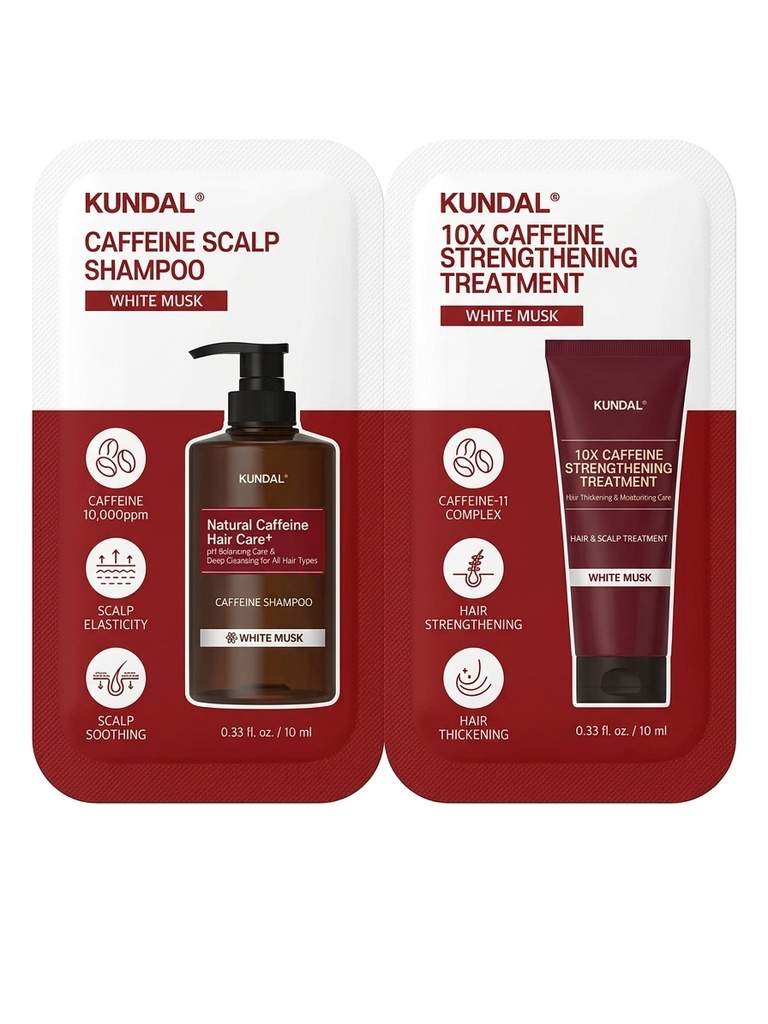 Kundal Caffeine Scalp Shampoo & 10X Caffeine Strengthening Treatment (GWP)