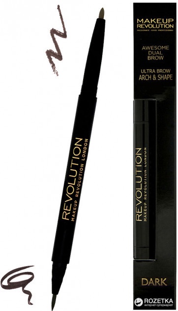 Makeup Revolution Brow Dual Dark Ultra Brow Arch & Shape