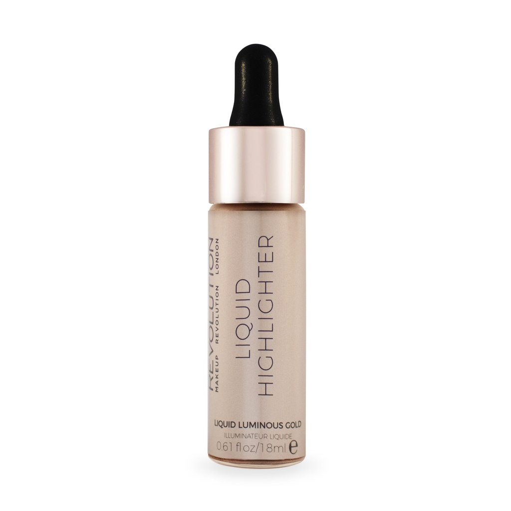 Makeup revolution liquid highlighter liquid luminous gold     