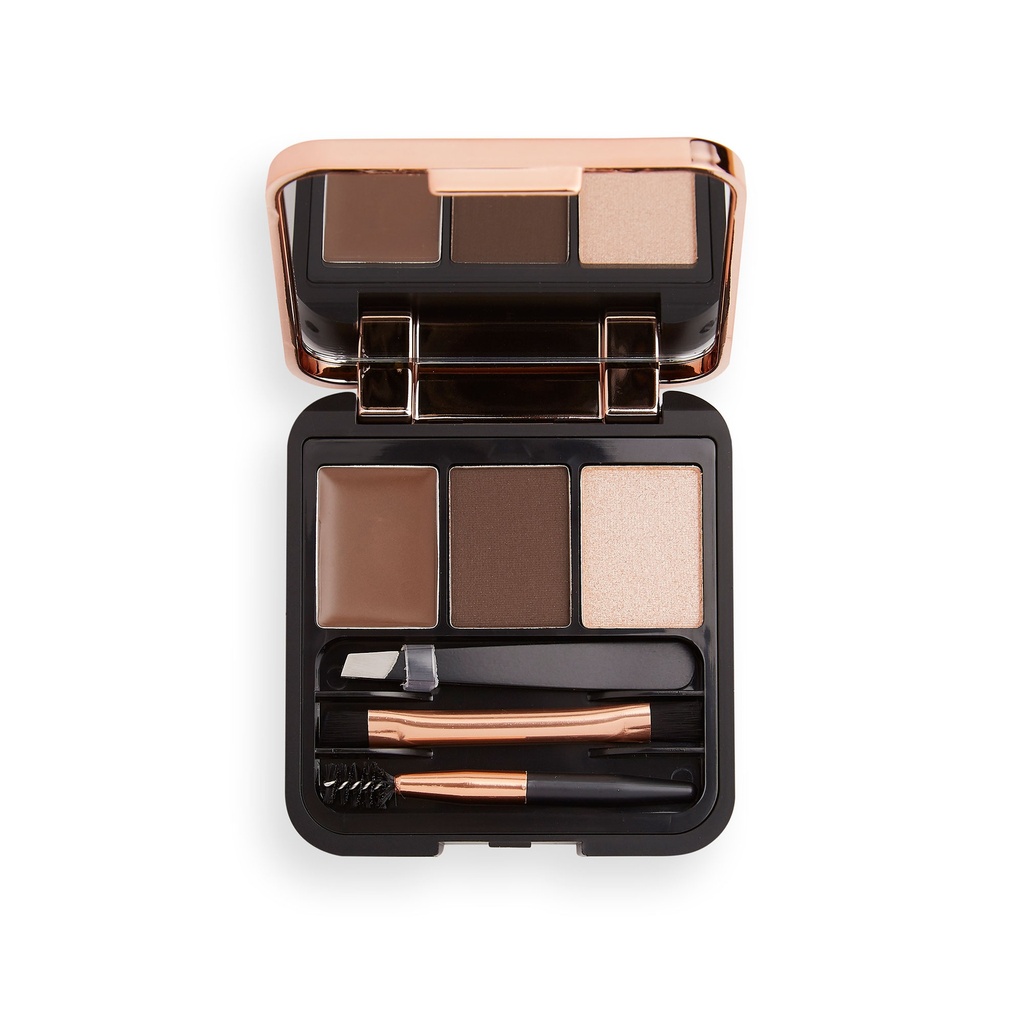 Revolution Brow Sculpt Kit Dark Brown