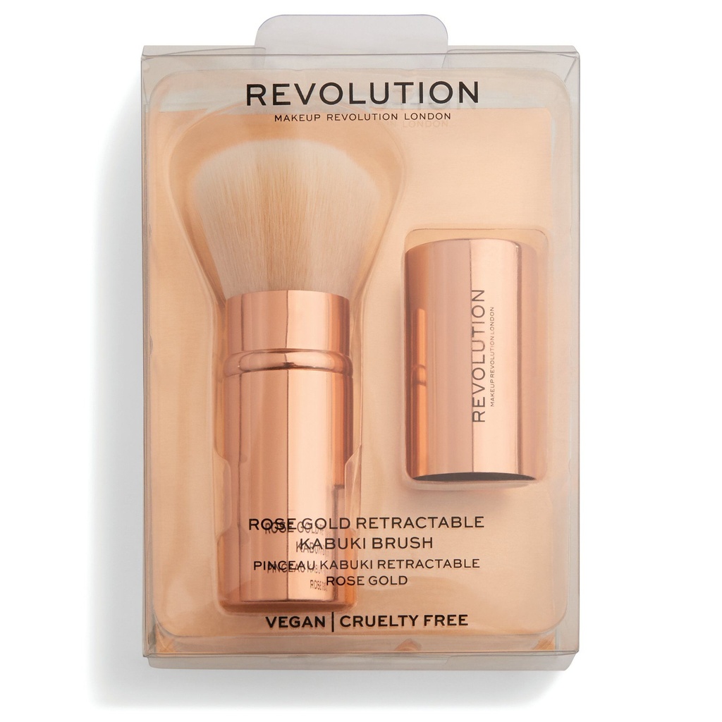 Revolution Rose Gold Retractable Kabuki Brush